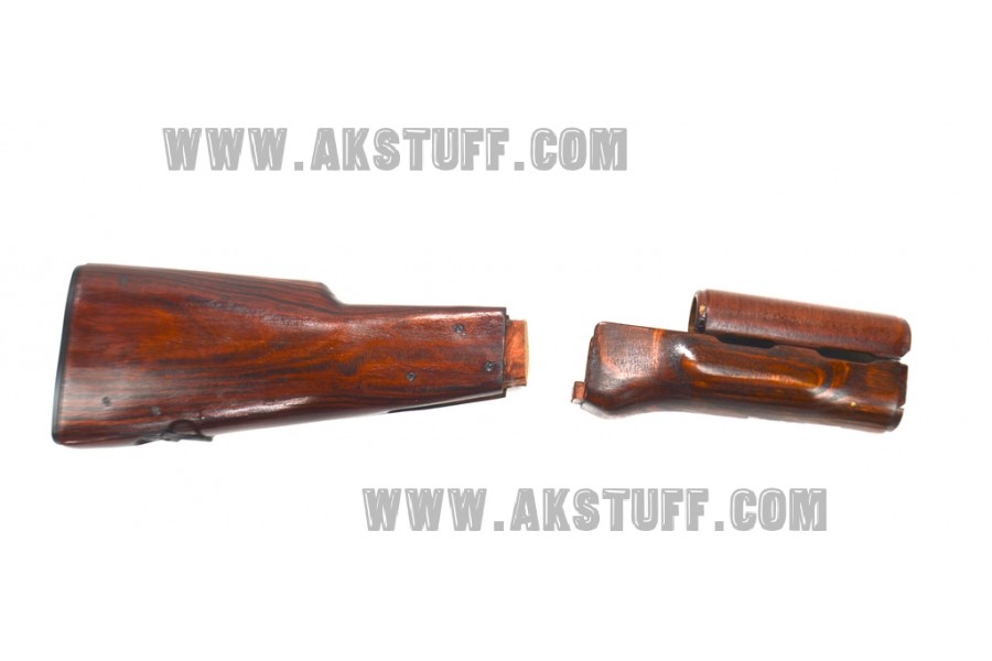 AK-47 Milled pattern wood set Tula Cherry finish