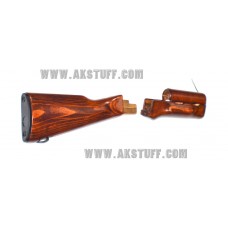 AKM pattern wood set Izhmash Red finish (Siberian Customs)