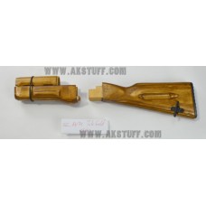 AK-74 style wood stock set "Tula Gold" color by Siberian Customs (Made in USA)